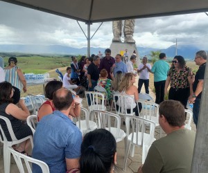 Inauguração estátua Padre Léo 