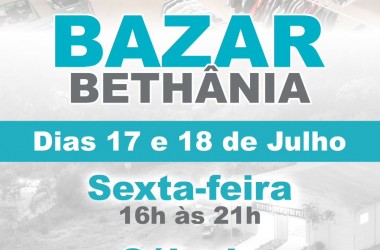 Comunidade Bethânia promove mais uma edição do Bazar Solidário em São João Batista