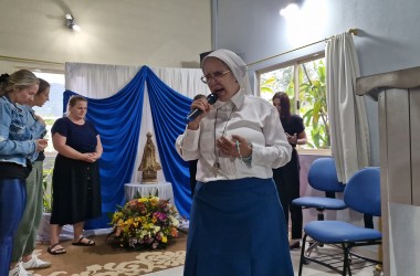 Retiro Mariano com Irmã Zélia e Padre Elinton marca o fim dos retiros de 2024 com chuva de bênçãos