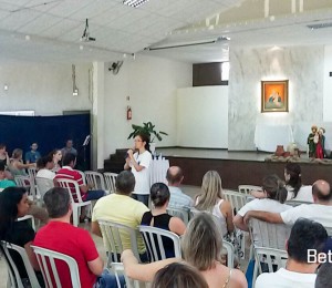 Recanto Cianorte-PR, esteve presente no Retiro para pais e catequisandos da Paróquia Sagrada Família.
