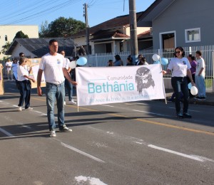 Comunidade Bethânia participa do desfile alusivo aos 67 anos de São João Batista