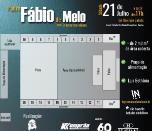 Padre Fábio de Melo realiza show beneficente, em São João Batista