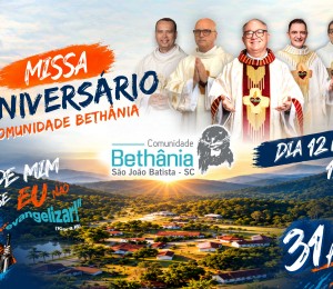 Comunidade Bethânia celebra 31 anos com Santa Missa no dia de Nossa Senhora Aparecida