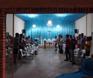 Grupo de Oração com grupo Voz  de Deus, em Cianorte (PR)